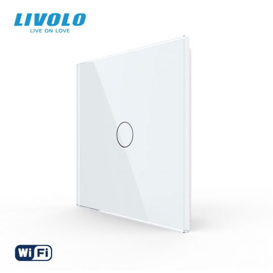Công tắc cảm ứng mặt kính đơn Wifi 1 chiều Livolo B6