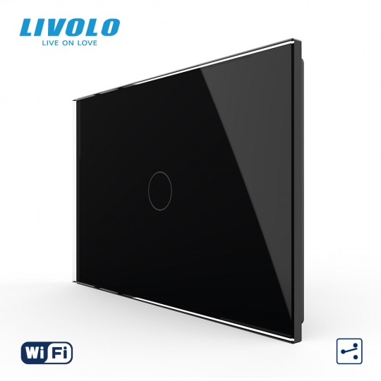 Công tắc cảm ứng mặt kính đơn Wifi Livolo 2 chiều