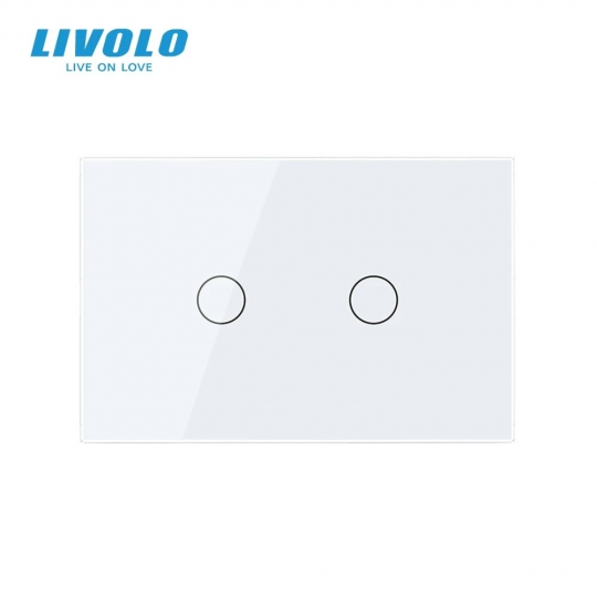 Công tắc cảm ứng mặt kính đôi Wifi Livolo 1 chiều