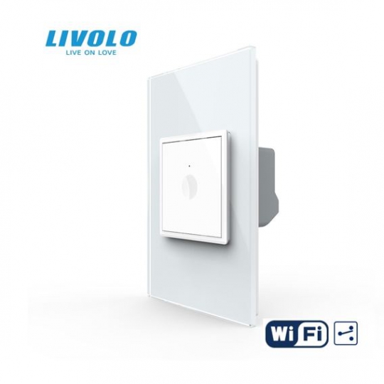 Công tắc cảm ứng mo-đun đơn mặt kính Wifi Livolo 2 chiều