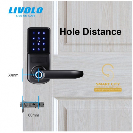 Khóa thông minh vân tay cửa gỗ Livolo VL-SHL012-S